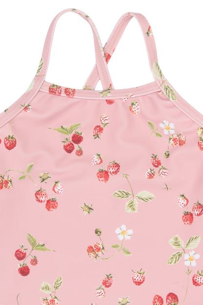 petit piao | Swimsuit | Misty Rose Strawberry AOP