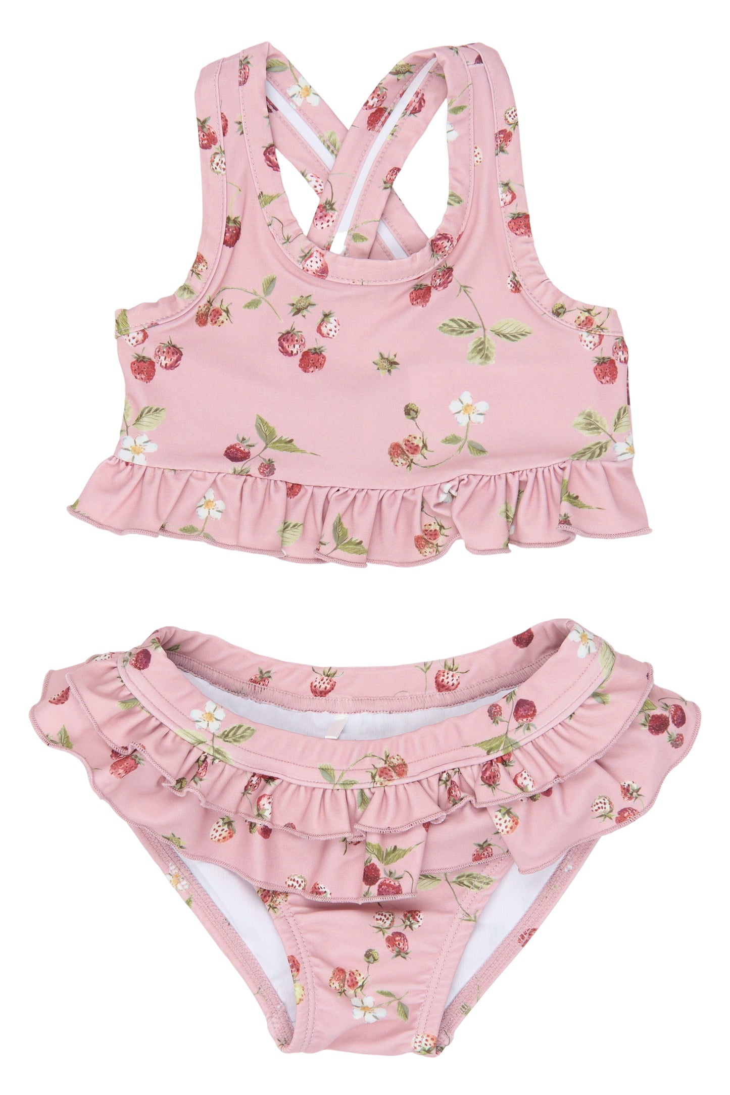 petit piao | Bikini | Misty Rose Strawberry AOP