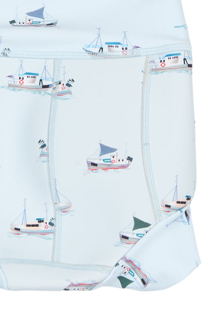 petit piao | Swim Diaper | Illusion Blue Boat AOP