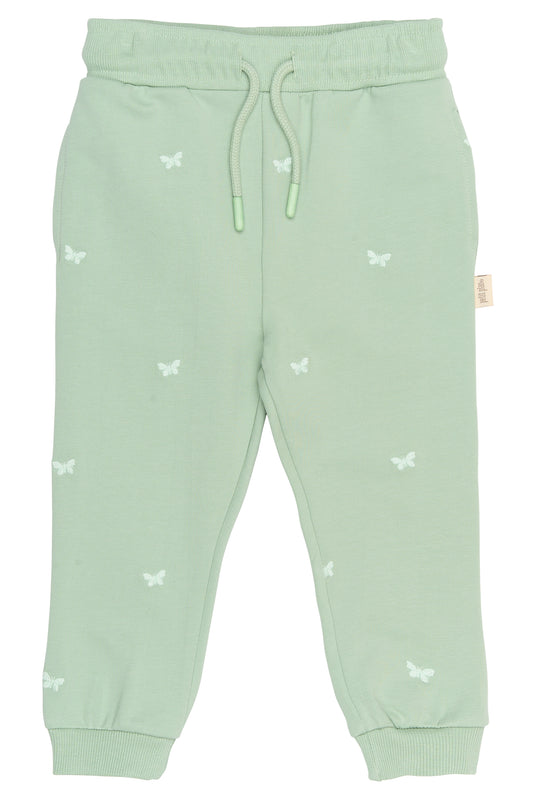 petit piao | Jogginghose | Frosty Green Butterfly EMB