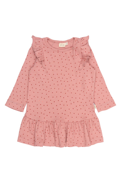 petit piao | Dress | Dusty Rose Heart AOP