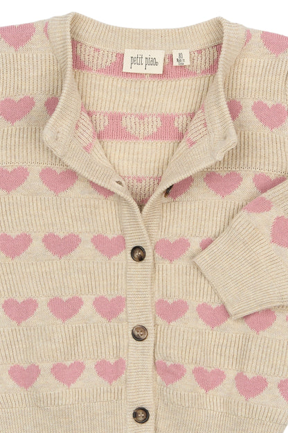 petit piao | Cardigan | Fog Heart AOP