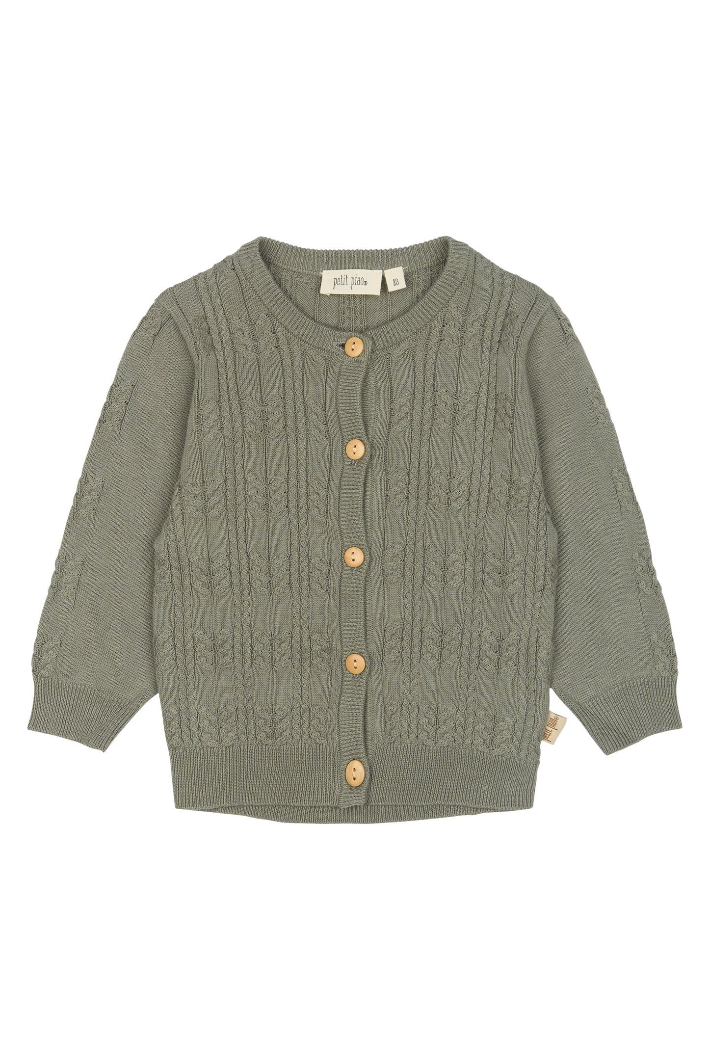 petit piao | Cardigan | Dusty Moss