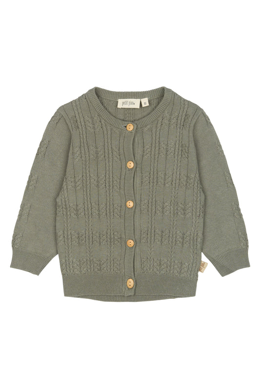 petit piao | Cardigan | Dusty Moss
