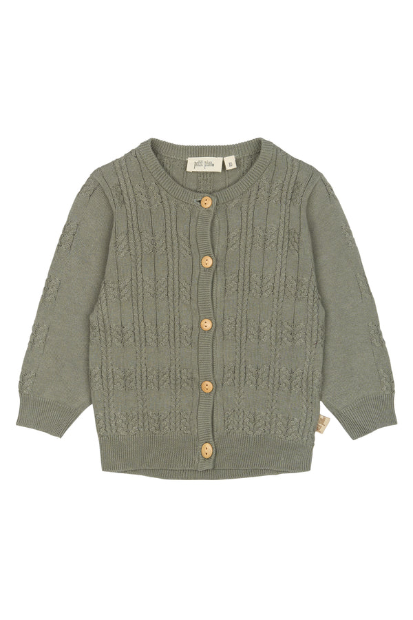 petit piao | Cardigan | Dusty Moss