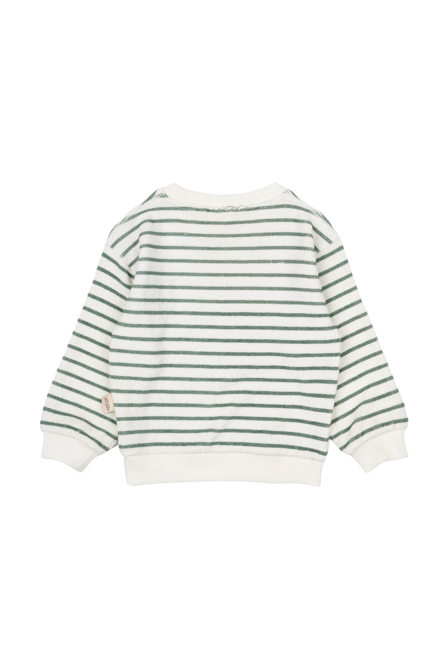 petit piao | Sweatshirt | Off white/green