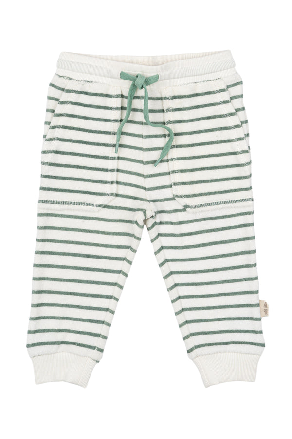 petit piao | Jogging Bottoms | Off-white/green