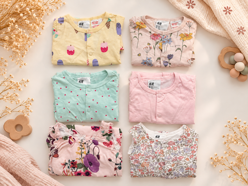 Secondhand Bündel | 3-6 Monat | „Blümchen & Eiscreme"