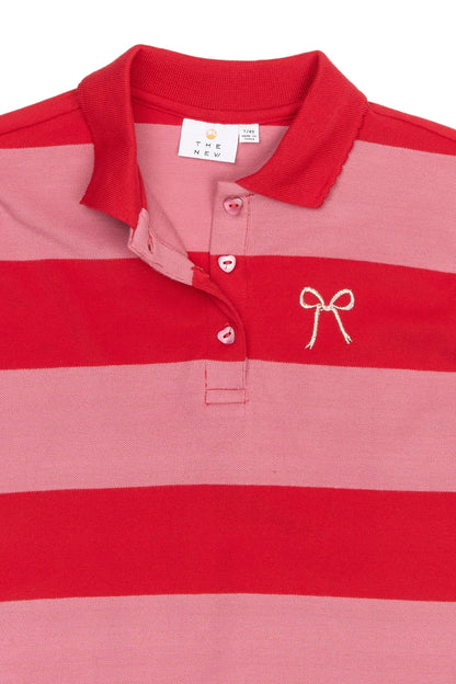 The New | Polo Longsleeve | Ski Patrol Striped