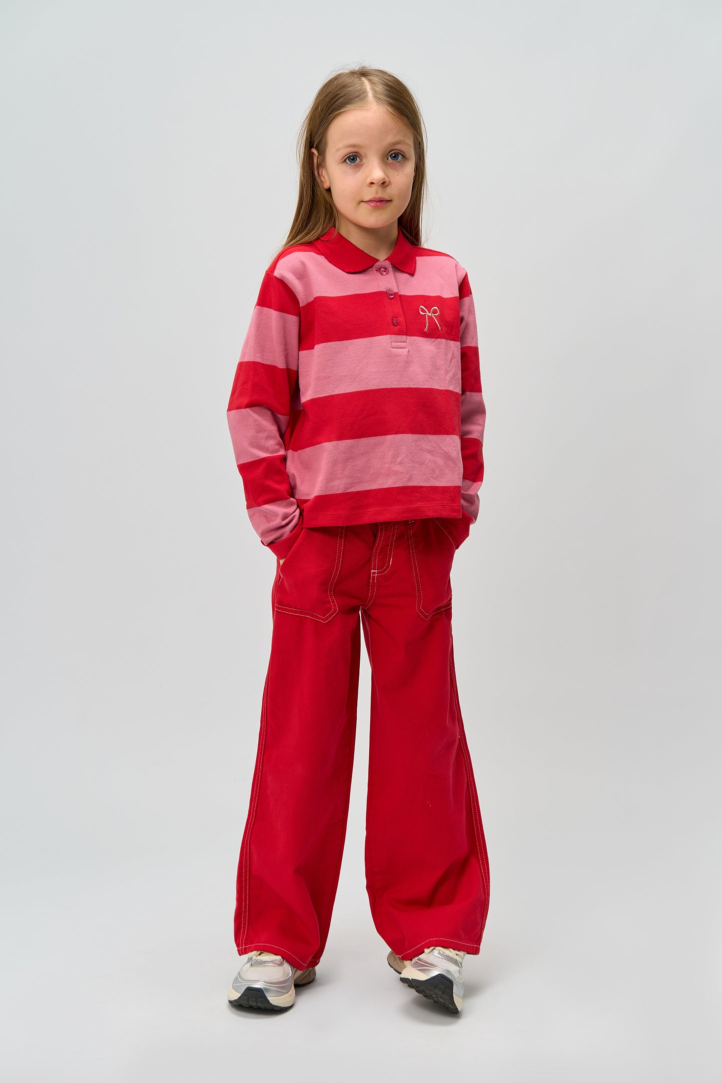 The New | Polo Longsleeve | Ski Patrol Striped