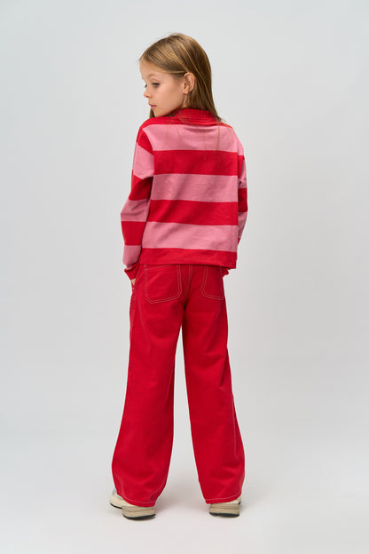 The New | Polo Longsleeve | Ski Patrol Striped