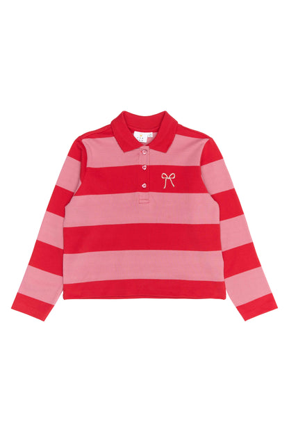 The New | Polo Longsleeve | Ski Patrol Striped