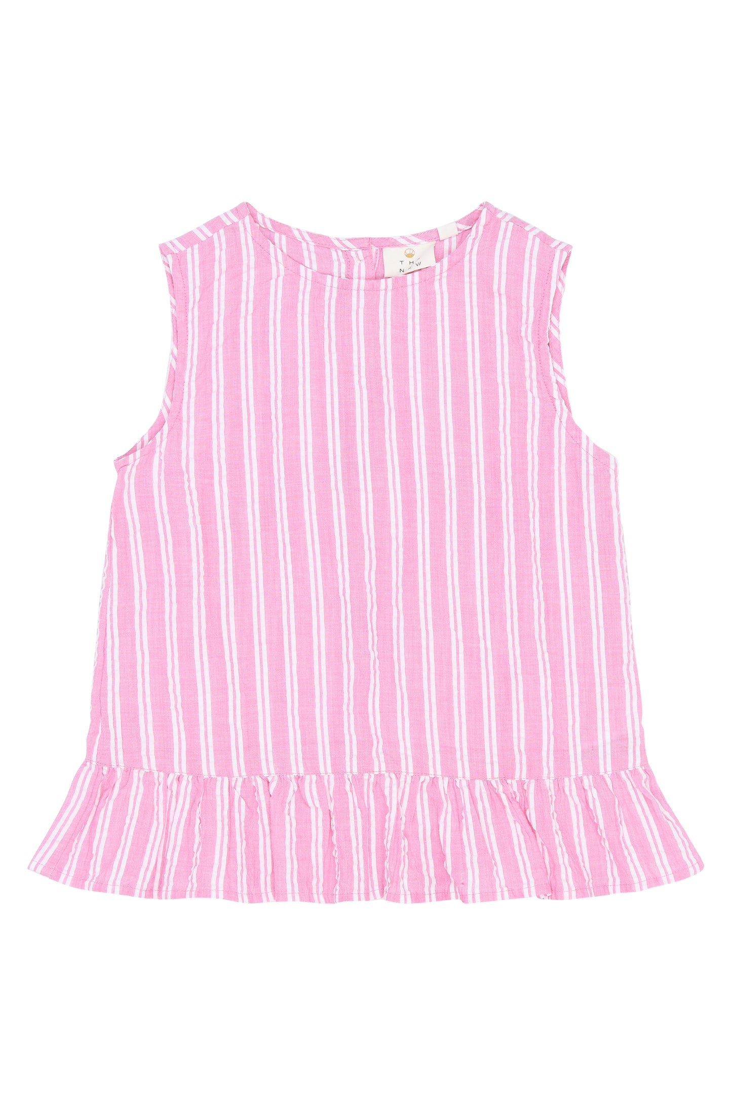 The New | Top | Carmine Rose Striped