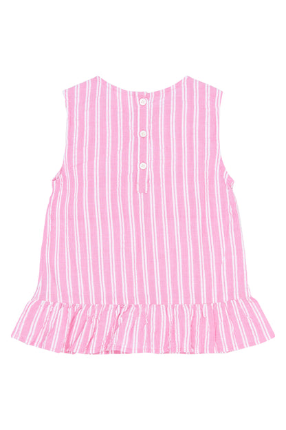 The New | Top | Carmine Rose Striped