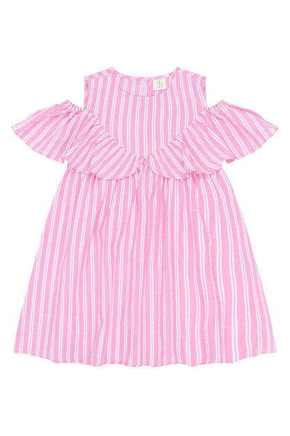 The New | Dress | Carmine Rose Striped