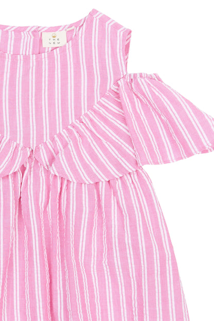 The New | Dress | Carmine Rose Striped