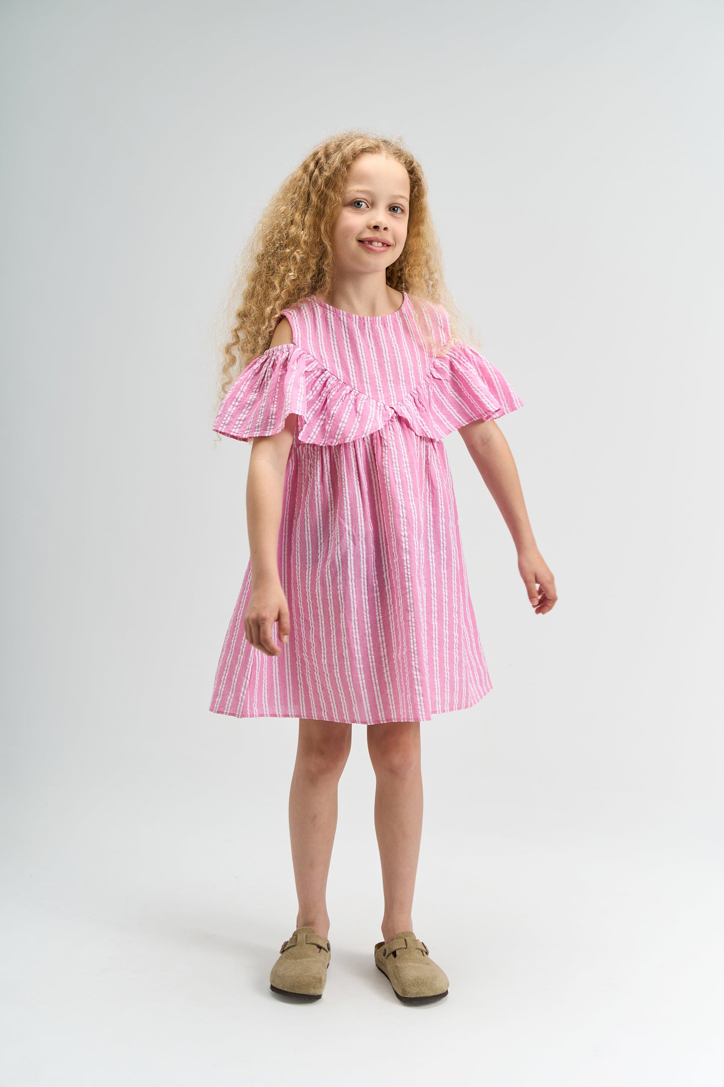 The New | Dress | Carmine Rose Striped