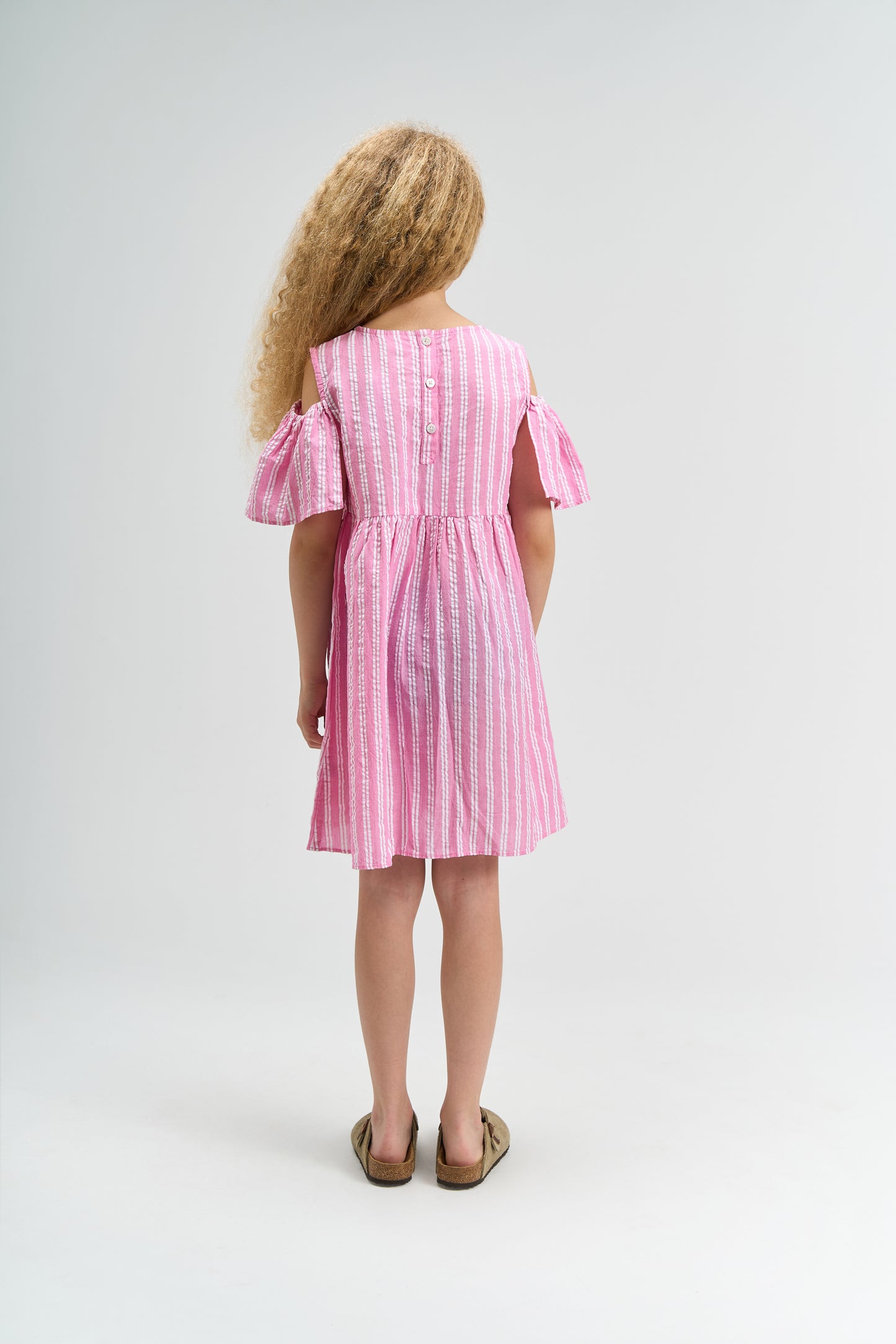 The New | Dress | Carmine Rose Striped