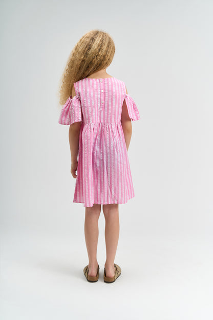 The New | Dress | Carmine Rose Striped