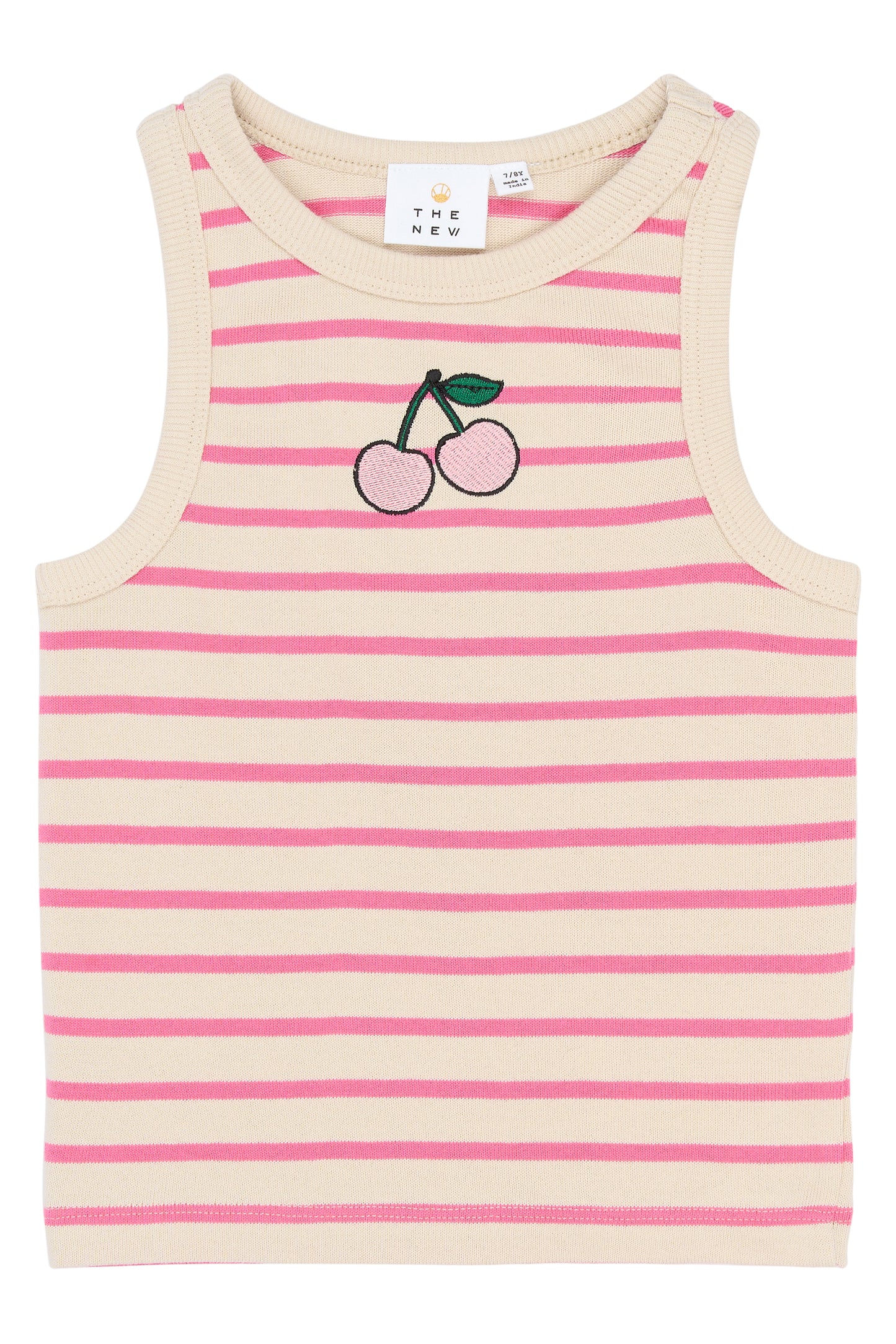 The New | Top | Carmine Rose Striped