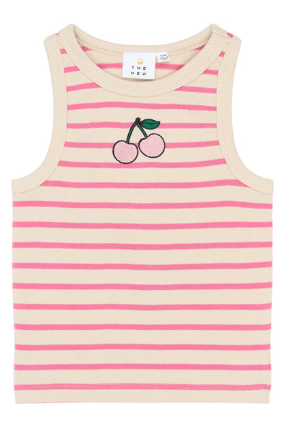 The New | Top | Carmine Rose Striped