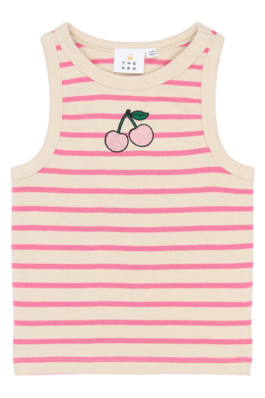 The New | Top | Carmine Rose Striped