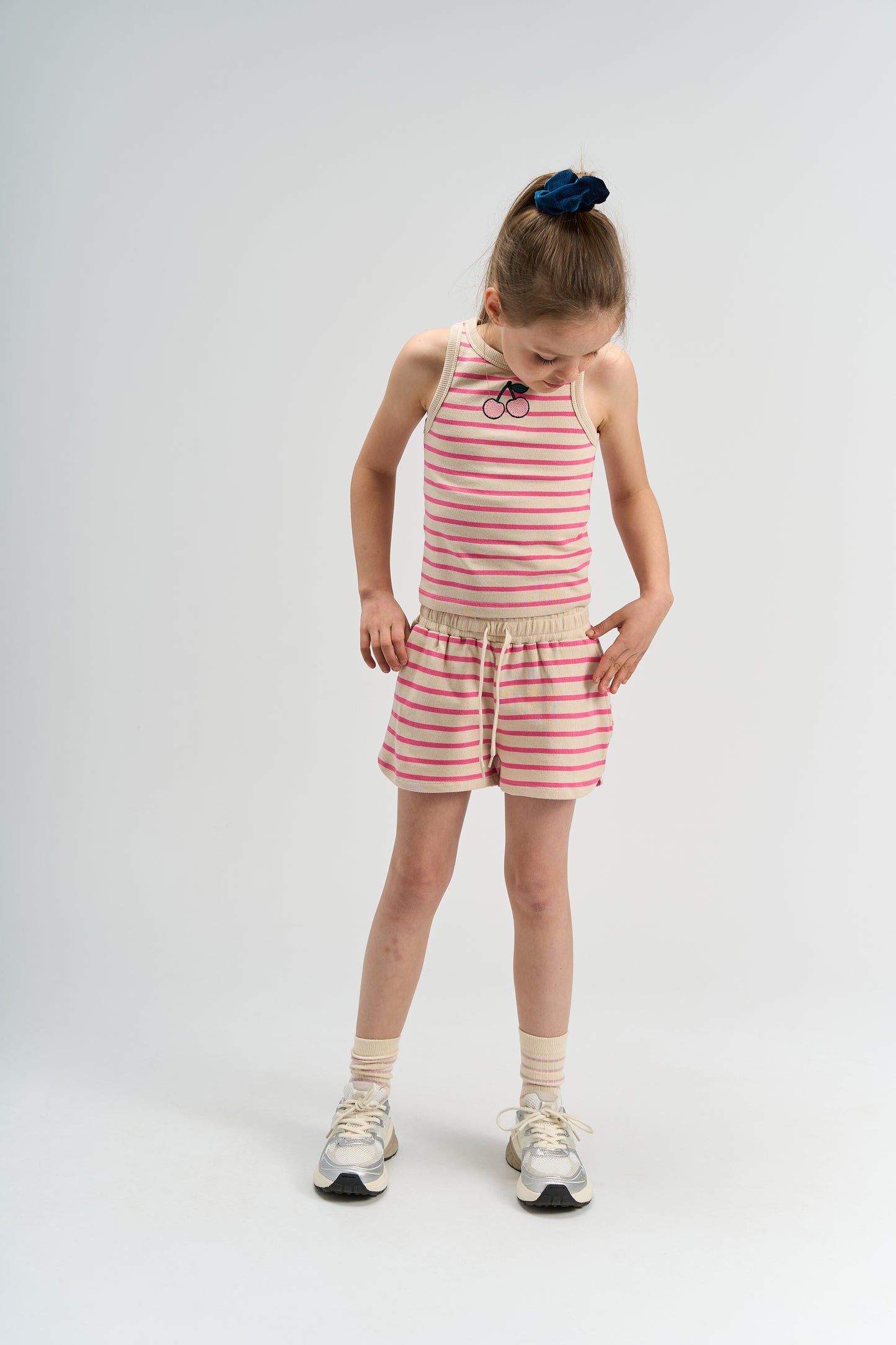 The New | Shorts | Carmine Rose Striped