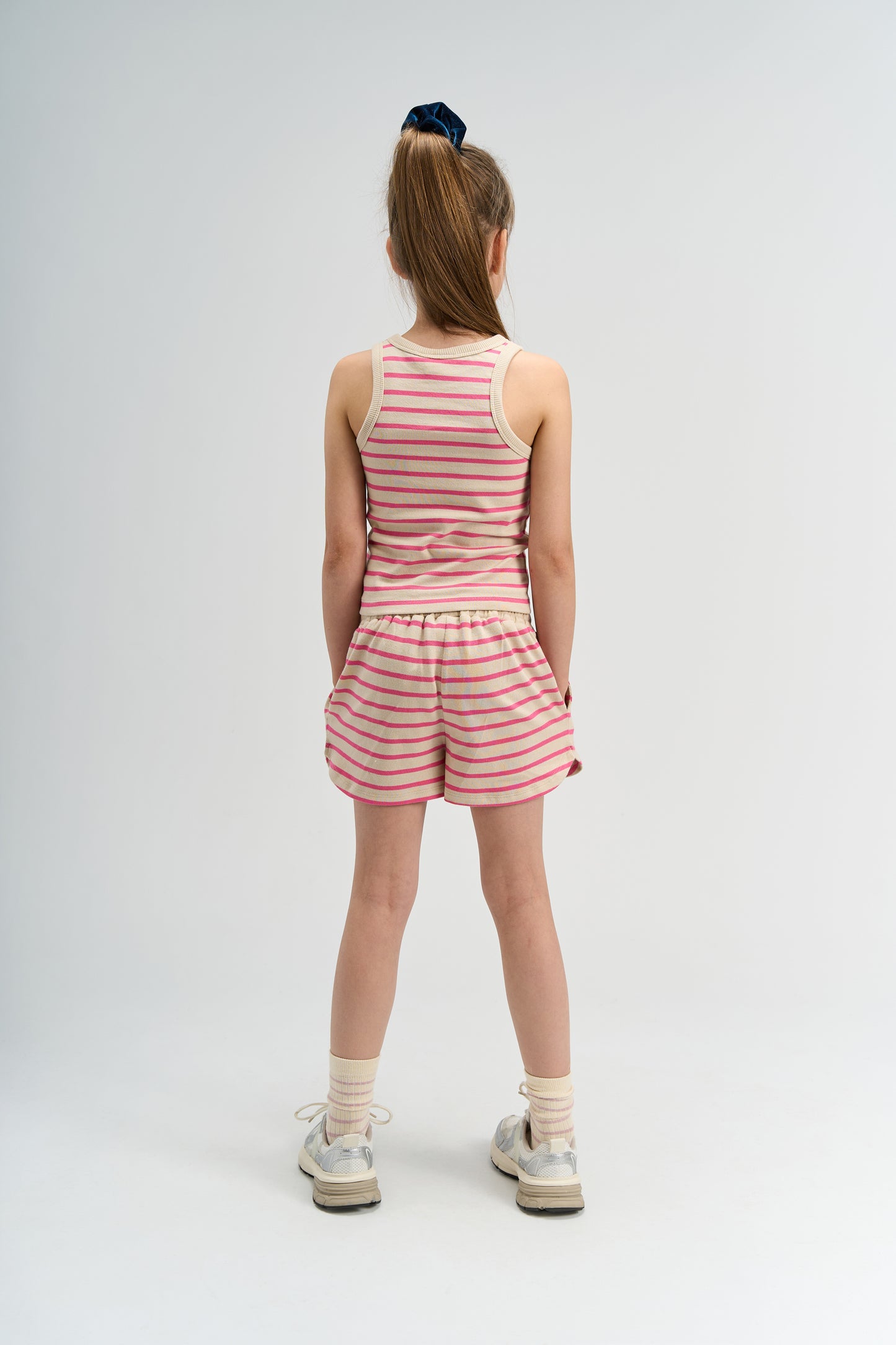 The New | Shorts | Carmine Rose Striped