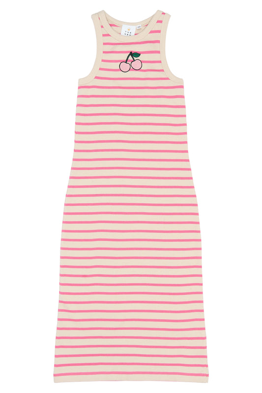 The New | Kleid | Carmine Rose Striped