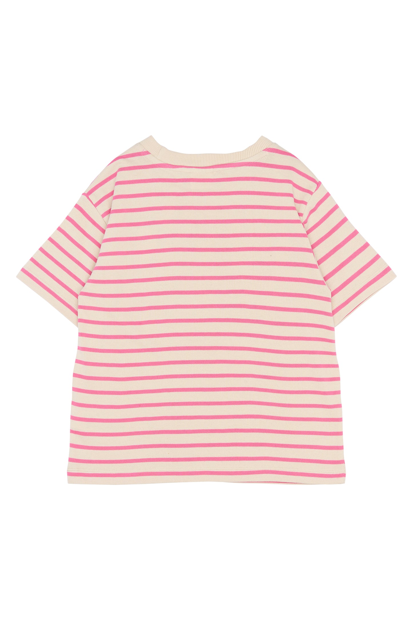 The New | T-Shirt | Carmine Rose Striped