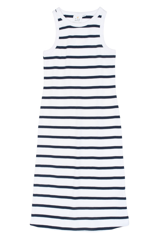 The New | Kleid| Navy Blazer Striped