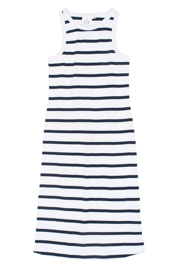 The New | Kleid| Navy Blazer Striped