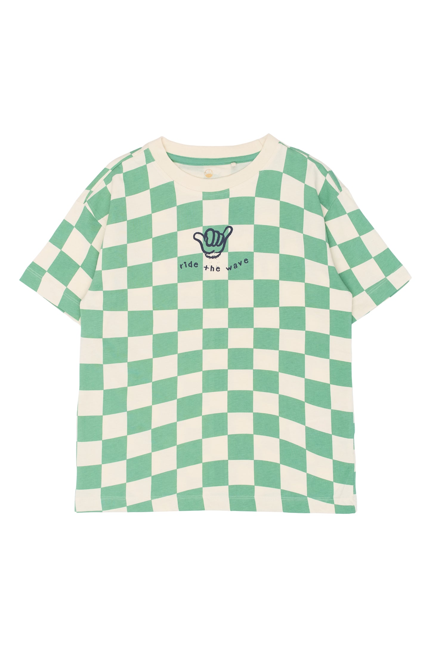 The New | T-Shirt | Creme De Menthe Check