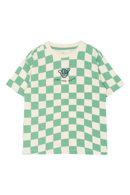 The New | T-Shirt | Creme De Menthe Check