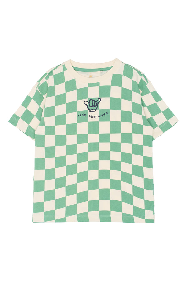 The New | T-Shirt | Creme De Menthe Check