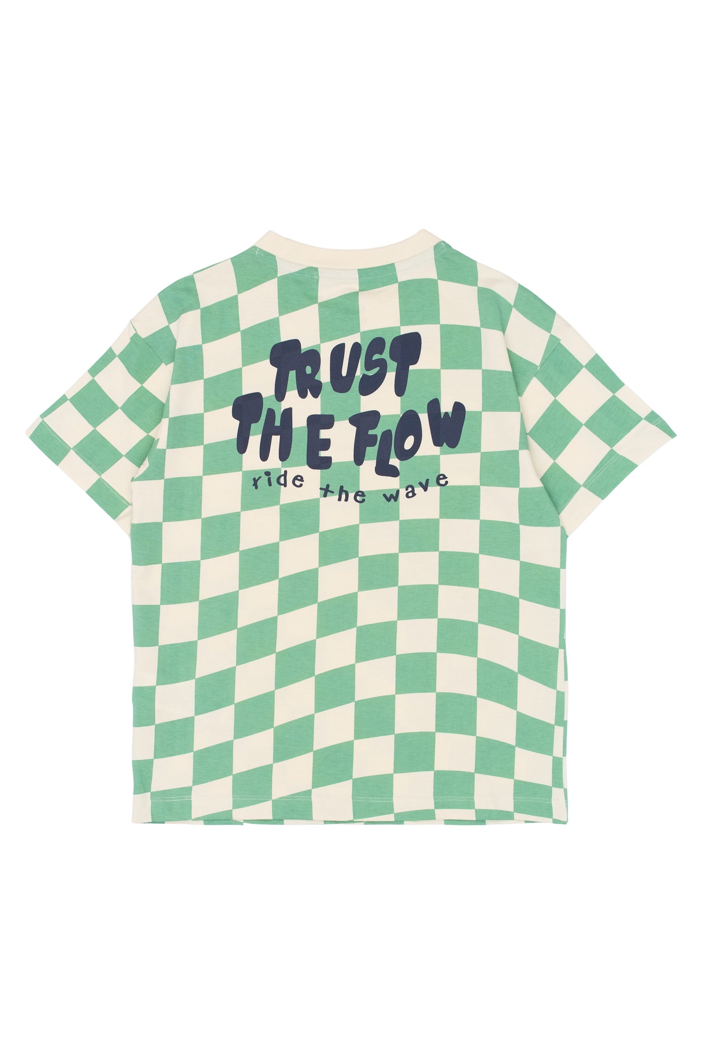 The New | T-Shirt | Creme De Menthe Check