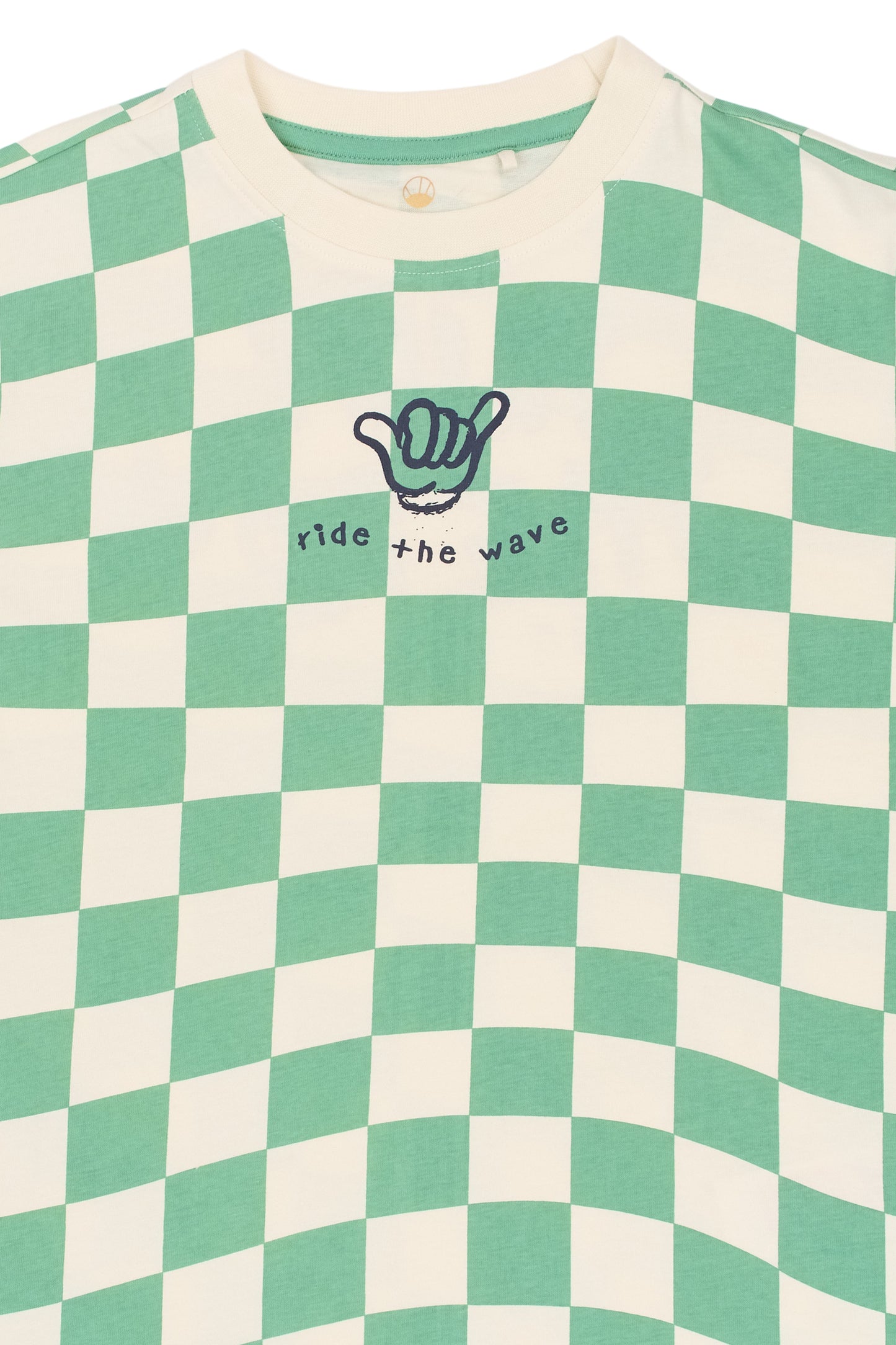 The New | T-Shirt | Creme De Menthe Check
