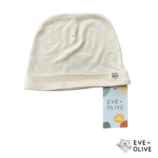 Eve & Olive | Baby Hat | Cute Beige | 100% Lyocell