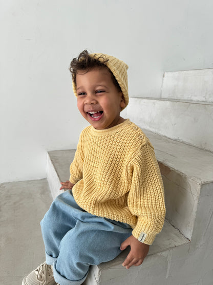 Atelier Nomi | Pullover Stockholm | Soft Yellow