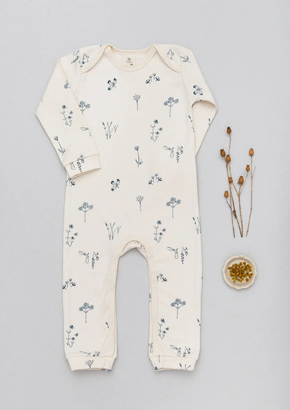 Organic by Feldman | Long-Sleeved Play Suit | Plants Delight