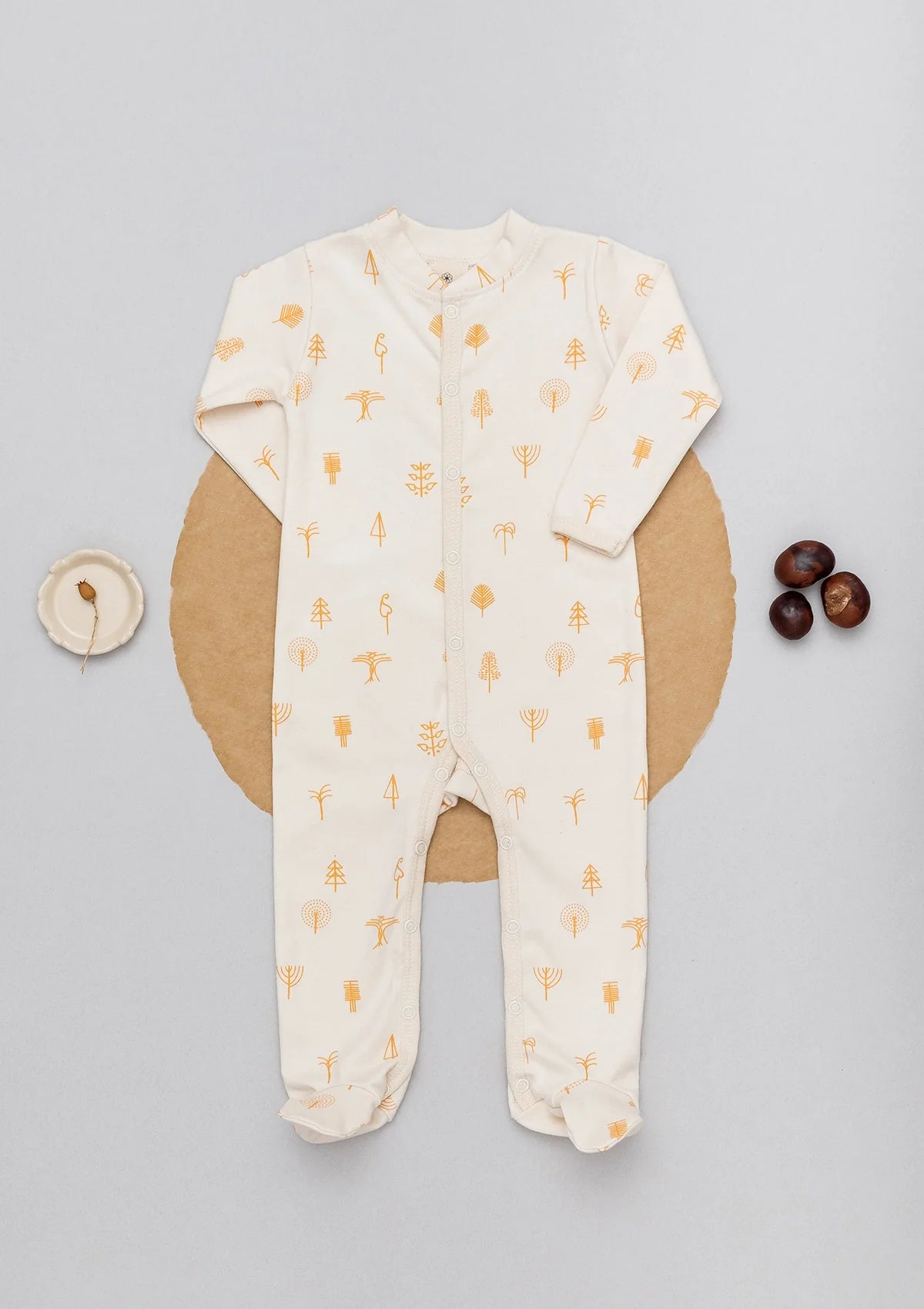 Organic by Feldman | Sleep Suit Long Sleeve | Protective Forest