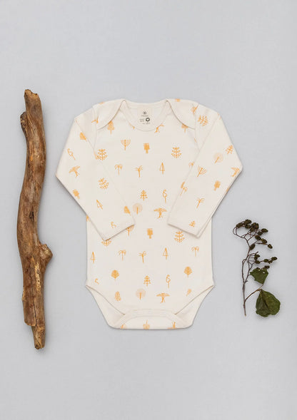 Organic by Feldman | Baby Bodysuit Long Sleeve | Protective Forest