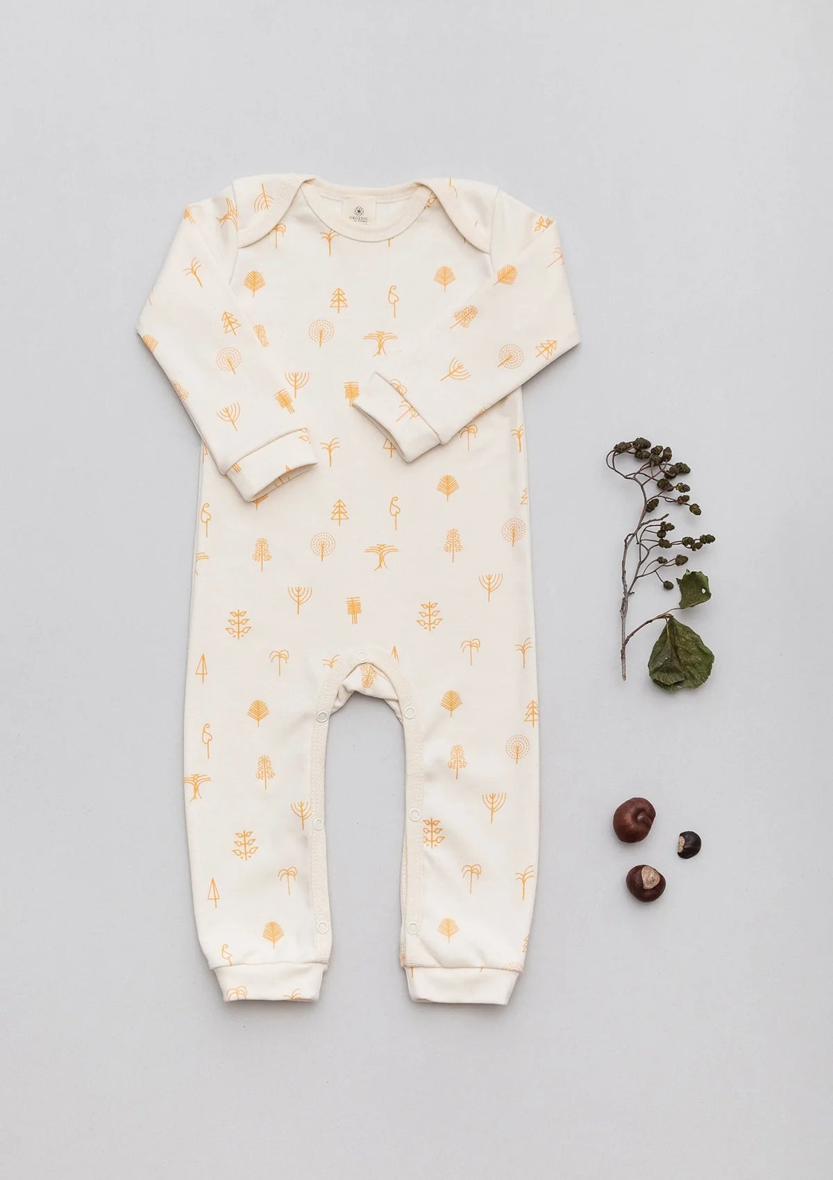 Organic by Feldman | Long-Sleeved Play Suit | Protective Forest
