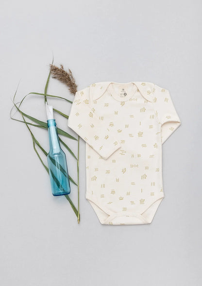 Organic by Feldman | Long-Sleeve Baby Bodysuit | Water of Life