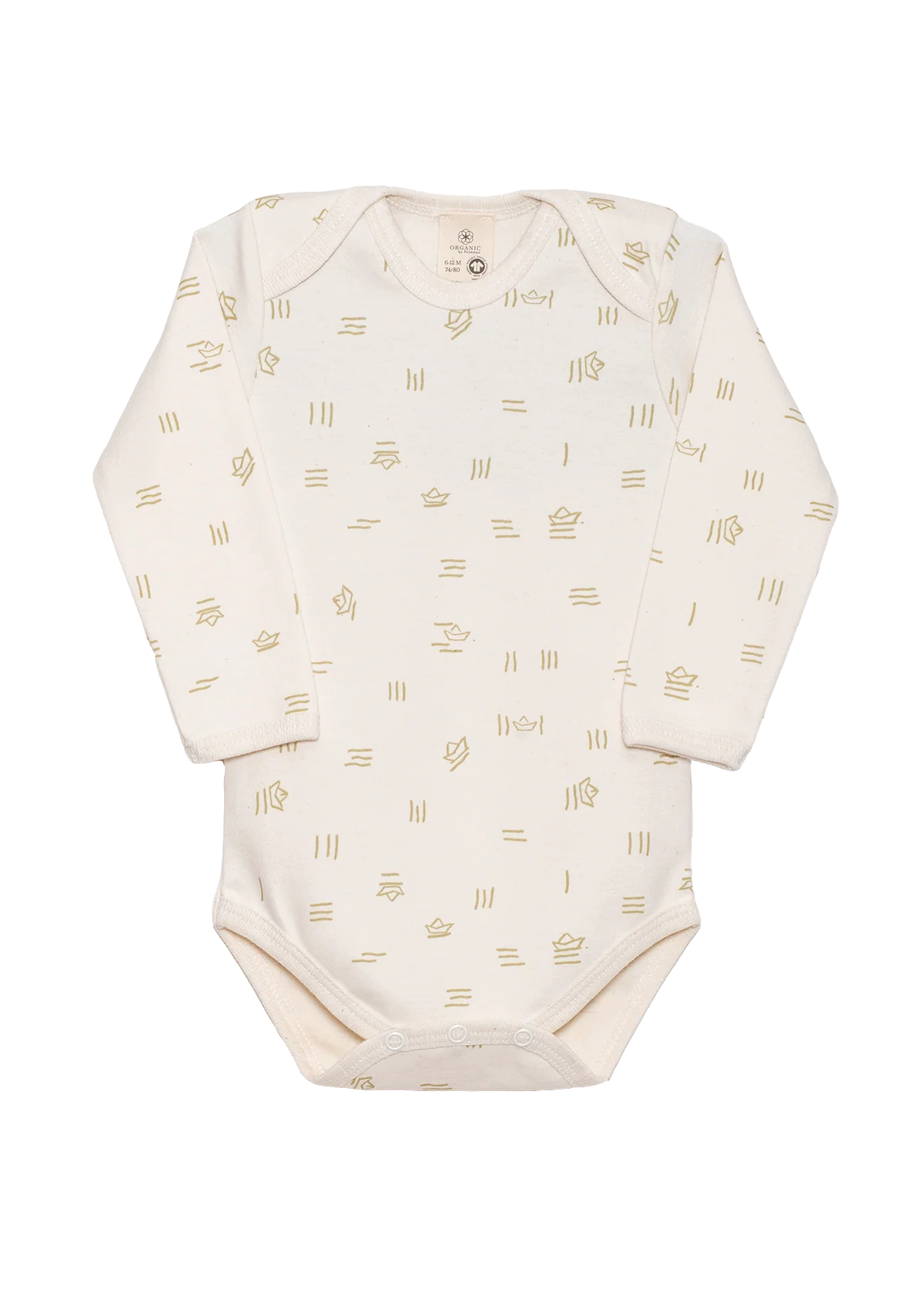 Organic by Feldman | Long-Sleeve Baby Bodysuit | Water of Life