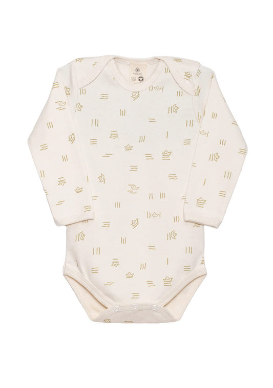 Organic by Feldman | Long-Sleeve Baby Bodysuit | Water of Life
