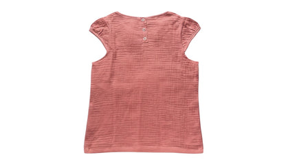 Popolini | Kurzarmshirt Musselin | Raspberry