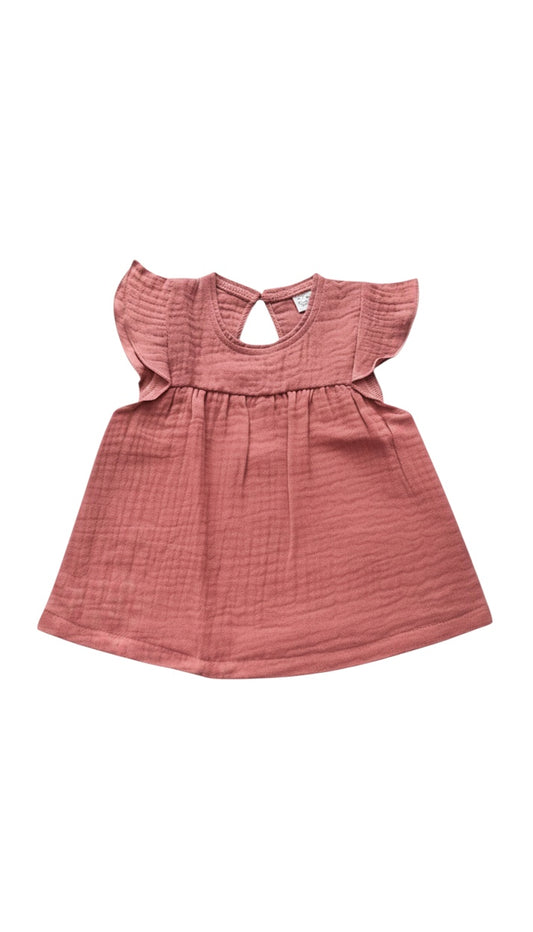Popolini | Top Musselin | Raspberry